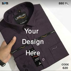 Chemise en tissu de coton de logo personnalisé de luxe à la mode multicolore de haute qualité pour hommes confortable meilleure qualité à bas prix de BD - Product Image 6