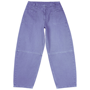 Jean décontracté ample en coton 100 % pour femme Master Textile, style baril, lavable, avec rivets et coupe-cousu de style festif, 8,85 oz - Product Image 1
