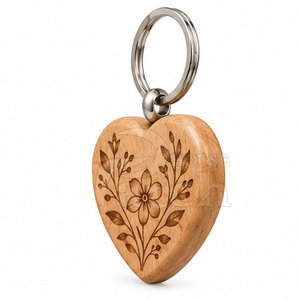 Minimalist Wooden Keychain Custom Wood <b>Key</b> <b>Ring</b> Natural Grain Finish Personalized <b>Accessory</b> For Gifts Bags And Backpacks - Product Image 4