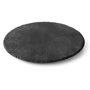 Vassoio Rotante in Ardesia Naturale, Piatto di Servizio Rotondo per Uso in Cucina - Product Image 1