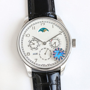 Reloj Mecánico Automático de Lujo para Hombre con Bisel Plateado de Diseño Exquisito y Calendario Perpetuo, Ideal para Viajes Casuales y Desplazamientos Diarios - Product Image 3