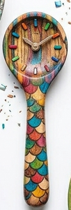 Cuchara de Servir de Madera Colorida Hecha a Mano, Utensilio para Cocinar y Mezclar, Decoración Moderna para el Hogar, Utensilios de Cocina, Vajilla, Regalos - Product Image 2