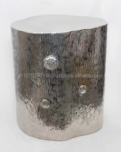 Modern <b>Round</b> Metal <b>Side</b> <b>Table</b> with Human Figure Base Contemporary Living Room Furniture Decorative Accent <b>Table</b> - Product Image 6