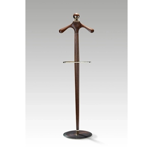 Nuevo diseño de perchero de pie de madera oscura con base redonda, de metal, para ropa, de lujo, para dormitorio, con opción personalizada. - Product Image 3
