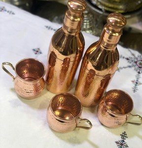 Botella de Cobre de Calidad de Exportación Hecha a Mano por Artesanos - Product Image 5