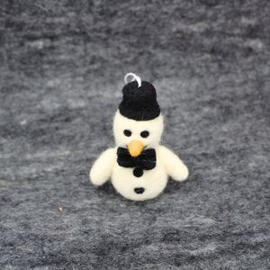 Felt Snowman Christmas Ornament Handmade Hanging <b>Decoration</b> <b>Winter</b> Tree Decor Home Display - Product Image 2