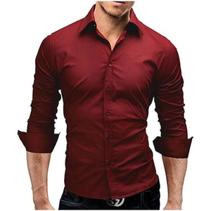 Camisa Casual de Popelina a Rayas Teñida Lisa de Primera Calidad en Oferta, Ecológica para Hombre, 100% Algodón, Anti-Pilling, Opciones de Talla y Color - Product Image 3