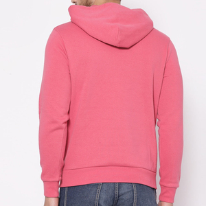 Sweat à capuche en polaire polyester/coton pour homme, épais, décontracté, hiver, séchage rapide, respirant, logo uni sur le devant - Product Image 2