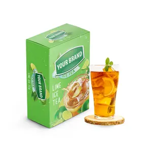 Prodotti Vietnam bere in polvere su misura estratto di tè nero istantaneo in polvere bustine di tè scatola di imballaggio del tè limone tè freddo