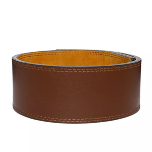 Vibe Sewn Leather <b>Weight</b> Lifting <b>Belt</b> Adjustable Waist Support for Strength <b>Training</b> Unisex Buckle Closure Athletes Fitness - Product Image 3