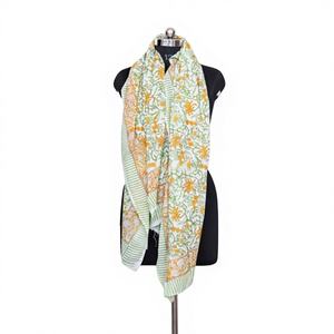 Wholesale 100% Cotton Digital Print Breathable Warming Sarong Pareo <b>Beach</b> Bikini <b>Cover</b> <b>up</b> Wrap Scarf <b>Women</b> Clothing - Product Image 1