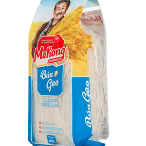 วุ้นเส้นข้าวพรีเมียมแบบสั้น 400 กรัม ไม่ใช่จีเอ็มโอ ไม่มีสารกันบูด ผลิตโดยผู้ผลิตในเวียดนาม รับผลิตแบบ OEM และฉลากสินค้าส่วนตัว - Product Image 1