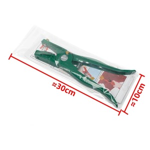 คีมหนีบป้ายหูสัตว์ อลูมิเนียมอัลลอยด์ แบบล็อคอัตโนมัติ 2 เข็ม อุปกรณ์ปศุสัตว์ สีเขียว สีม่วง - Product Image 5