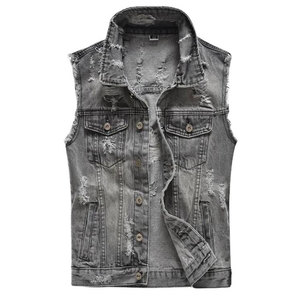 Chaleco de Mezclilla para Hombre, Invierno, Transpirable, Estilo Casual, 100% Algodón, Uso Diario - Product Image 1