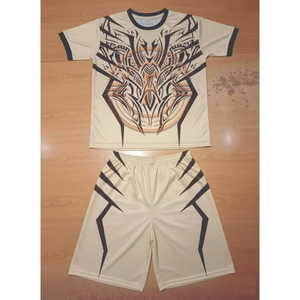 Uniforme de Fútbol Personalizado al por Mayor, Conjunto de Camiseta y Pantalones Cortos de Entrenamiento para Hombres y Niños - Product Image 1