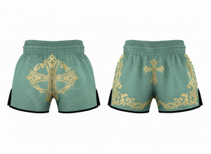 Shorts de Muay Thai de haute qualité, vente en gros directe d'usine, shorts d'entraînement de kick-boxing, shorts d'arts martiaux respirants personnalisés pour hommes - Product Image 2