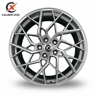 عجلات CaliberXcel متعددة التجاويف بخمسة أذرع مقاس 17-24 بوصة 5x114.3 مصنوعة بالحدادة لسيارات BMW وAudi وMercedes Benz