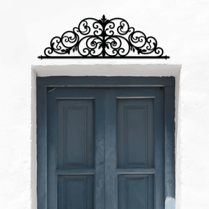 CIFbuy Appendiabiti da porta in ferro con motivo floreale vintage, decorazione da parete stagionale reversibile per soggiorno, camera da letto, cucina, bagno - Product Image 3