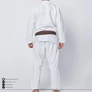 ชุดยิวยิตสูแบบมินิมอล ผ้าฝ้าย 100% ทอลายเพิร์ลวีฟ ปักโลโก้ได้ตามต้องการ ชุดกิโมโนบราซิลเลียนยิวยิตสู สำหรับนักกีฬาอาชีพ ชุดฝึกซ้อม - Product Image 5