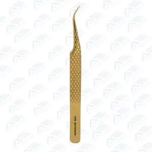 Lash <b>Application</b> Professional Eco-Friendly Stainless Steel <b>Eyelash</b> Tweezers Customized Logo Sustainable Beauty Instrument - Product Image 4