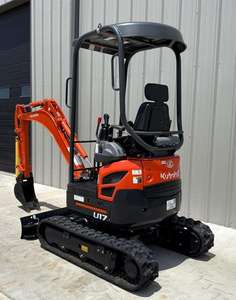 Miniexcavadora KUBOTA U17 de 16.1 HP, Diésel, con ROPS Abierto, 2 Cucharones Adicionales, Aprobación EPA y CE, Hidráulica Auxiliar - Product Image 4