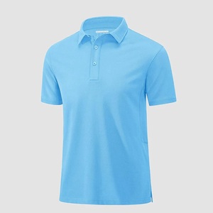 Chemise jaune à manches courtes pour homme, couleur unie, coupe décontractée, tissu en toile, séchage rapide, 180g, design boutonné - Product Image 6