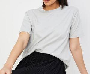 Camiseta de Moda 2026 para Mujer, Cuello Redondo, Lisa, Elástica, con Spandex, Tejido Ecológico y Sostenible, Ropa Urbana - Product Image 2