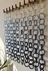 Decoración de pared de la mejor calidad, eslabones de cadena de resina de gran tamaño y colores claros, eslabones grandes de resina de varios colores disponibles. - Product Image 5