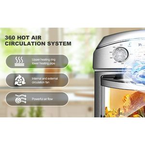 Horno Tostador de Convección 7 en 1 de 12.5 Cuartos y 1500W de Acero Inoxidable con 5 Menús Preestablecidos: Asar, Hornear, Grill, Broiler, Tostar - Horno de Encimera - Product Image 6