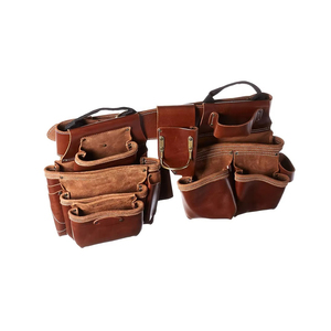 Professional Best Quality Made Tool Bag With Belts Wholesale Men's Pure Leather Tool Kit Belts In Solid Color - Product Image 3