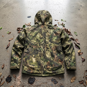 Chaqueta de Caza con Capucha de Camuflaje para Hombre, Impermeable, Resistente al Viento, Reversible, con Cierre y Bolsillos en el Pecho - Product Image 3