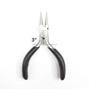Pince à bec effilé mini de haute qualité, en acier inoxydable premium, outil de fabrication de bijoux, option logo personnalisé, DIY, garantie 1 an - Product Image 1