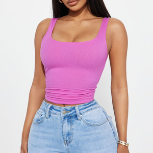 Camiseta sin Mangas de Mujer, Ligera y Ecológica, de Tela Waffle, Personalizada con Bordado 3D, Estilo Urbano, de la Mejor Calidad - Product Image 1