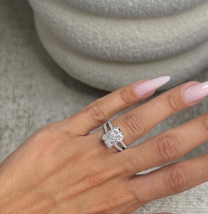 5 Carat Radiant Cut E-VVS2 Lab Grown Diamond Engagement <b>Ring</b> 925 Sterling Silver <b>Customized</b> <b>Ring</b> Gift For Her - Product Image 2