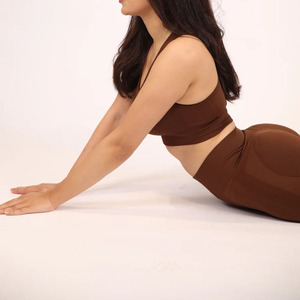 Ensemble de yoga imprimé pour femme, pantalon taille haute et brassière de sport, 2 pièces, séchage rapide, léger, écologique, sans couture, polyester/nylon, pour l'entraînement - Product Image 5