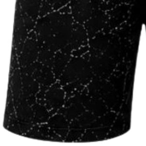 Shorts d'entraînement athlétiques imprimé marbre noir avec taille élastique, respirants, légers, pour le sport, la gym et la performance physique - Product Image 5