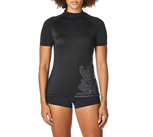 Chemises de couche de base imprimées pour femmes, protection contre les éruptions cutanées de haute qualité pour hommes et femmes avec tissu ultra doux, meilleures protections contre les éruptions cutanées pour la lutte MMA - Product Image 1
