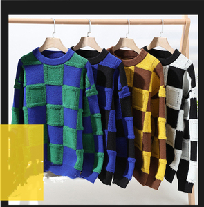 Pull en laine/acrylique tricoté personnalisé avec logo au dos, style urbain, respirant, séchage rapide, pour homme, couleur et logo personnalisables, collection automne - Product Image 3