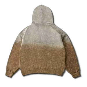Sweat-shirt à capuche unisexe surdimensionné, imprimé dégradé, motif étoile, vêtement décontracté d'automne, en polyester tricoté - Product Image 4