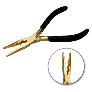 Pinzas Profesionales para Extensiones de Cabello, Herramienta para Instalar y Retirar Extensiones de Cabello, Recubrimiento de Plasma, Recubrimiento en Polvo, Acabado Mate - Product Image 1