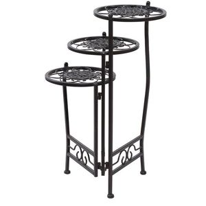 Support de pot de fleurs en métal robuste à plusieurs niveaux pour jardin intérieur et balcon, taille et couleur personnalisables - Product Image 4