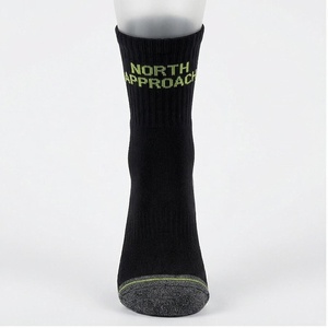North Approach Crew <b>Socks</b> <b>Black</b> Breathable Hiking Outdoor Sports <b>Socks</b> for Adults - Product Image 1
