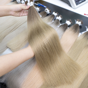 Paquetes de cabello virgen europeo de calidad superior al por mayor cabello humano europeo teñido para salones - Product Image 1