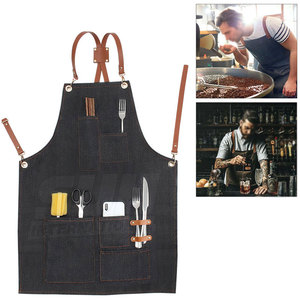 Delantales de Cocina de Algodón de Alta Calidad, Impermeables, Transpirables, Ecológicos, Duraderos y Ajustables, Delantales de Restaurante para Cocinar - Product Image 1