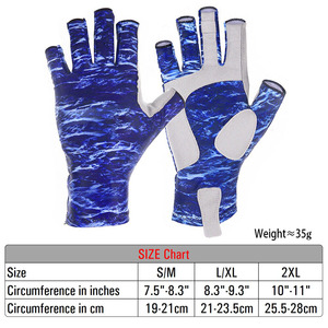 Fishing <b>Gloves</b> Different Sizes for All Best Selling Professional High Quality Comfortable Outdoor Polyester Non-Slip Waterproof - Product Image 3