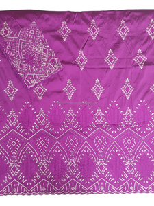 Belle forêt vert adulte indien tête nigérian brodé George robe feuilles florales conception Super qualité vêtements africains - Product Image 3