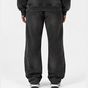 Joggers décontractés effet délavé personnalisés pour femme – Pantalons de survêtement vintage délavés coupe ample streetwear en mélange de coton – Bas de tenue tendance et mode - Product Image 2