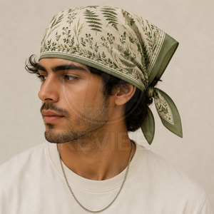 REVIBE INDUSTRY Bandana en toile de coton solide et durable, respirant, écologique, séchage rapide, élégant, unisexe, pour le cyclisme, la randonnée, le camping - Product Image 2