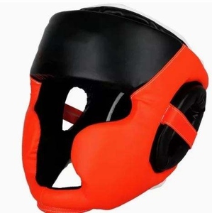 Protection de tête en cuir PU de qualité supérieure, durable, service OEM ODM, entraînement de boxe/kick-boxing, sécurité sportive RL-HG-72 - Product Image 2