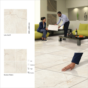 Carreaux de sol en porcelaine rectifiée brillante Vistaar Listello Brown Digital 600x600mm, qualité export, carrelage céramique - Product Image 6